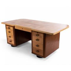 Mid Century Stow and Davis Executive Desk with Bronze Hardware - 4700100