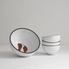 Mid Century Studio Pottery Set of Bowls 1960s - 4609176