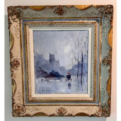 Mid Century Swedish Cityscape Oil Painting by A Stukenbroker - 4247391