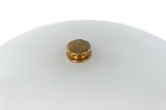 Mid Century Swedish Modern style Geometric Glass and Brass Desk Lamp - 4673170