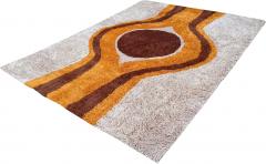 Mid Century Swedish Style Rya Area Shag Rug in Modern Design - 2571837