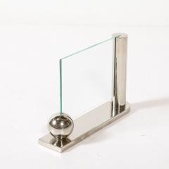 Mid Century Swid Powell Silver Plated Picture Frame with Spherical Detail - 4744936