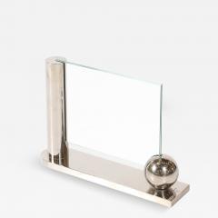 Mid Century Swid Powell Silver Plated Picture Frame with Spherical Detail - 4746322