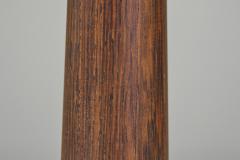Mid Century Table Lamp with Wood and Steel Stem Denmark 1960s - 4752203