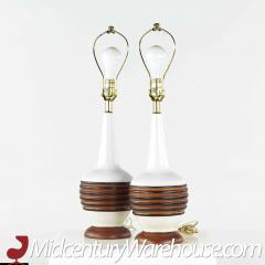 Mid Century Table Lamps Pair - 3695428