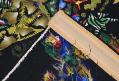 Mid Century Tapestry Signed Lurcat 3 10 x 7 8  - 4241342