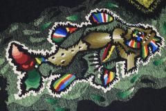 Mid Century Tapestry Signed Lurcat 3 10 x 7 8  - 4241345