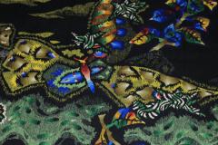 Mid Century Tapestry Signed Lurcat 3 10 x 7 8  - 4241348