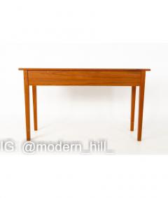 Mid Century Teak 3 Drawer Sofa Table Foyer Entry Console - 1810276