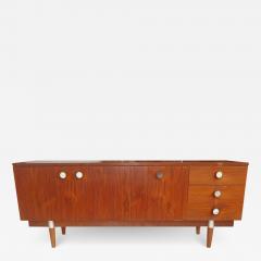 Mid Century Teak Dresser Aluminum Pulls - 2804643