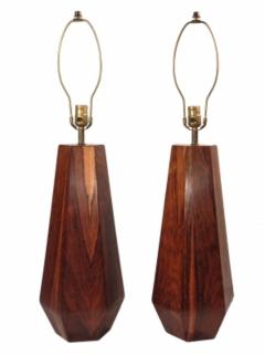 Mid Century Teak Lamps - 1354292