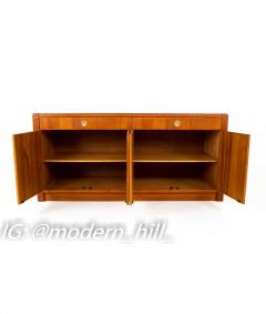 Mid Century Teak and Brass Sideboard Buffet Credenza - 1839811
