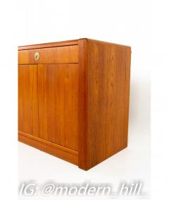 Mid Century Teak and Brass Sideboard Buffet Credenza - 1839815