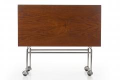 Mid Century Teak and Metal Serving Bar Cart probably Danish - 809293