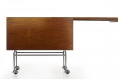 Mid Century Teak and Metal Serving Bar Cart probably Danish - 809296