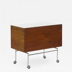 Mid Century Teak and Metal Serving Bar Cart probably Danish - 811112