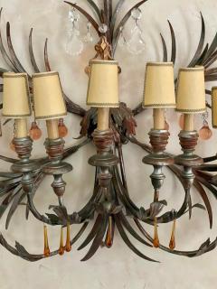 Mid Century Tony Duquette Venetian Light Sconce - 2839235