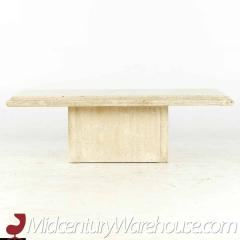 Mid Century Travertine Coffee Table - 3693269