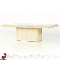 Mid Century Travertine Coffee Table - 3693270