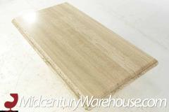 Mid Century Travertine Coffee Table - 3693273