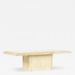 Mid Century Travertine Coffee Table - 3742780