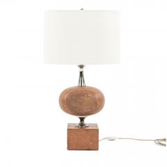 Mid Century Travertine Table Lamp - 2100801