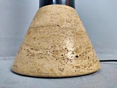 Mid Century Travertine and Plexiglass Italian Floor Lamp - 2460101