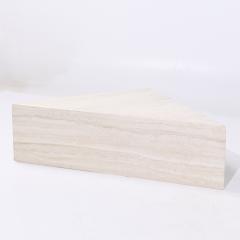 Mid Century Triangular Marble Coffee Table - 4130653