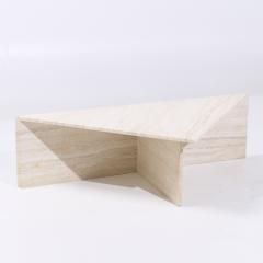 Mid Century Triangular Marble Coffee Table - 4130655