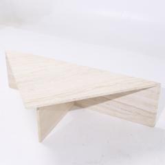 Mid Century Triangular Marble Coffee Table - 4130656