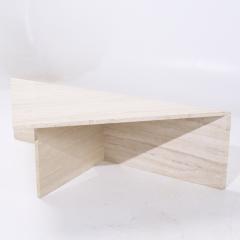 Mid Century Triangular Marble Coffee Table - 4130657