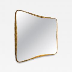 Mid Century Twisted Gilded Wood Mirror attribued to Osvaldo Borsani 1950s - 4247215