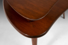 Mid Century Two Tiered Coffee Table in Oak Stained Walnut after Paul Laszlo - 2563707