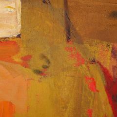 Mid Century Untitled Abstract Vibrant Oil On Canvas Painting signed Cohn - 4163533