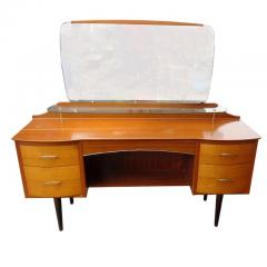 Mid Century Vanity Dresser with Mirror - 2730542