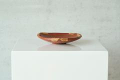 Mid Century Vide Poche in Terracotta and Straw 1960s - 4582789