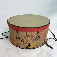 Mid Century Vintage Hat Box - 3455646