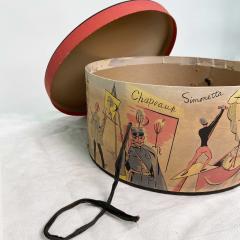 Mid Century Vintage Hat Box - 3455647
