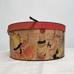 Mid Century Vintage Hat Box - 3455649