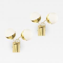 Mid Century Wall Lights with Two Globes - 1475347