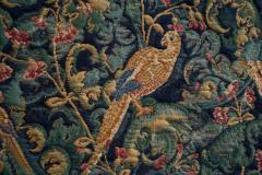 Mid Century Wall Tapestry with Birds Animals and Foliage Belgium 1960s - 4395677