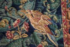 Mid Century Wall Tapestry with Birds Animals and Foliage Belgium 1960s - 4395680