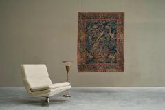 Mid Century Wall Tapestry with Birds Animals and Foliage Belgium 1960s - 4395701