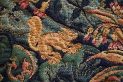 Mid Century Wall Tapestry with Birds Animals and Foliage Belgium 1960s - 4395764