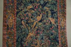 Mid Century Wall Tapestry with Birds Animals and Foliage Belgium 1960s - 4395787