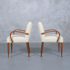 Mid Century Walnut Armchairs A Touch of Elegance Modern Design - 3560535