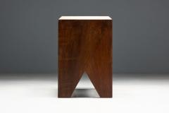 Mid Century Walnut Bench France Late 20th Century - 4342260
