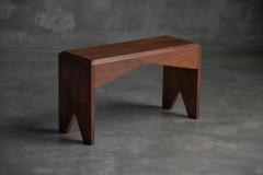 Mid Century Walnut Bench France Late 20th Century - 4342263