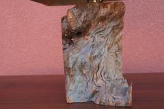 Mid Century Walnut Burl Table Lamp - 1635462