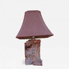 Mid Century Walnut Burl Table Lamp - 1659918